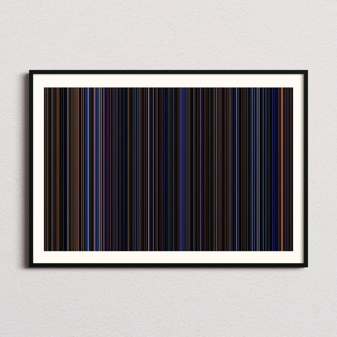 Hamilton Movie Barcode Poster - Barcode Only