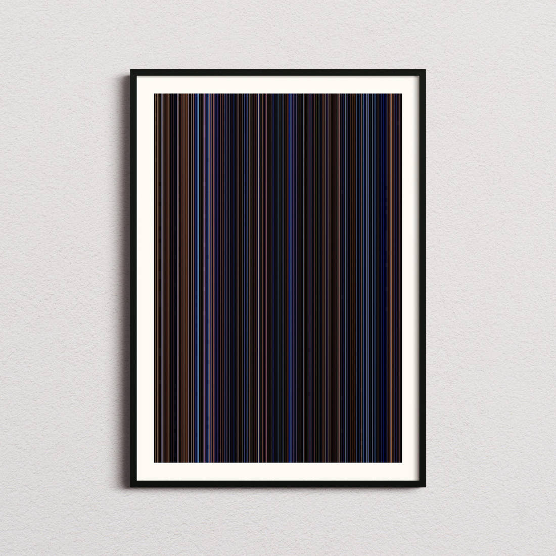 Hamilton Movie Barcode Poster - Barcode Only