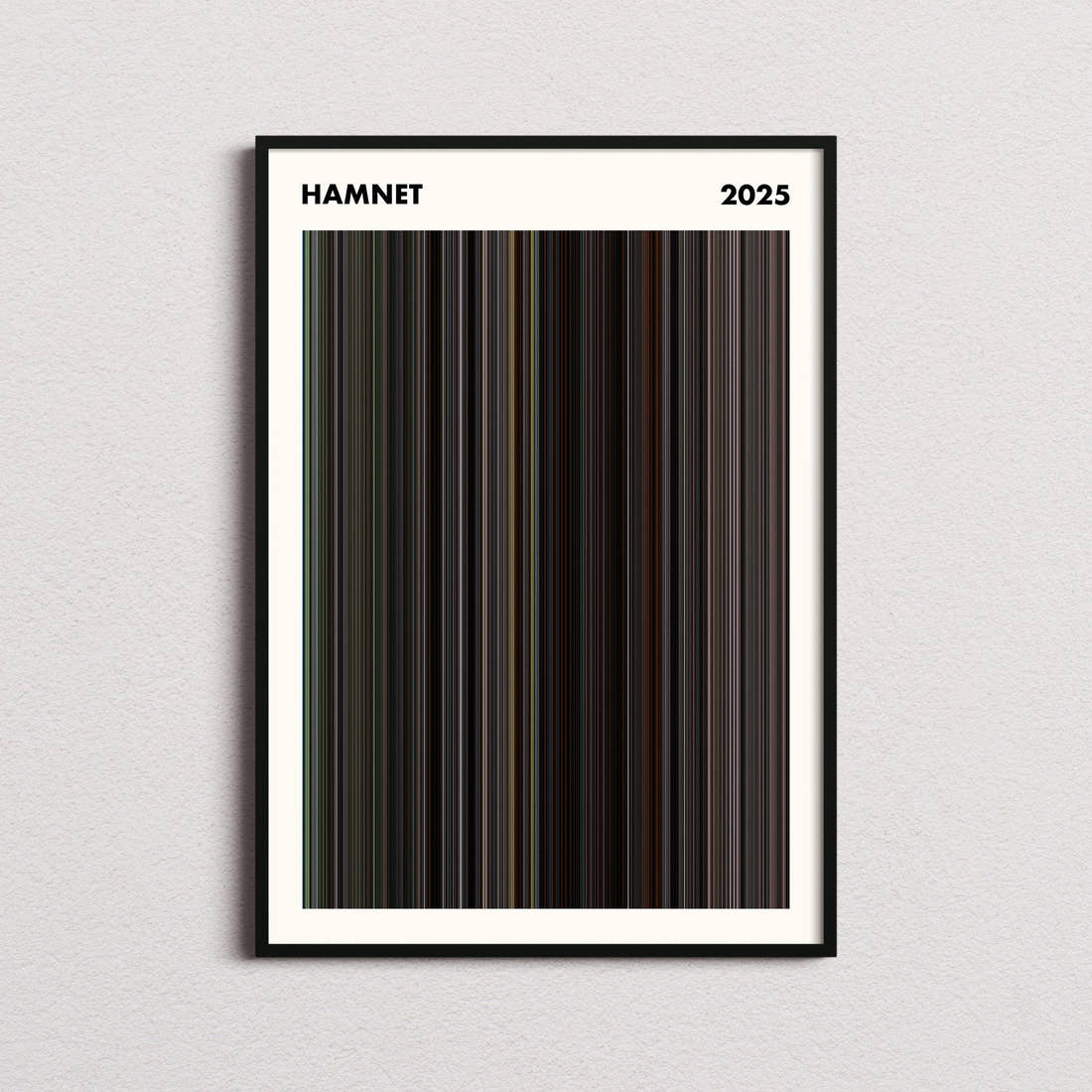 Hamnet Movie Barcode Poster - Simplified