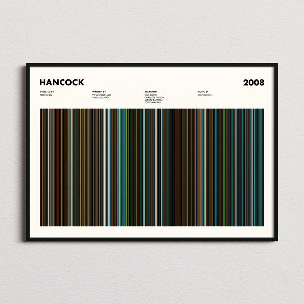 Hancock Movie Barcode Poster