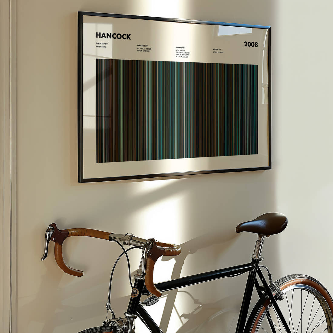 Hancock Movie Barcode Poster