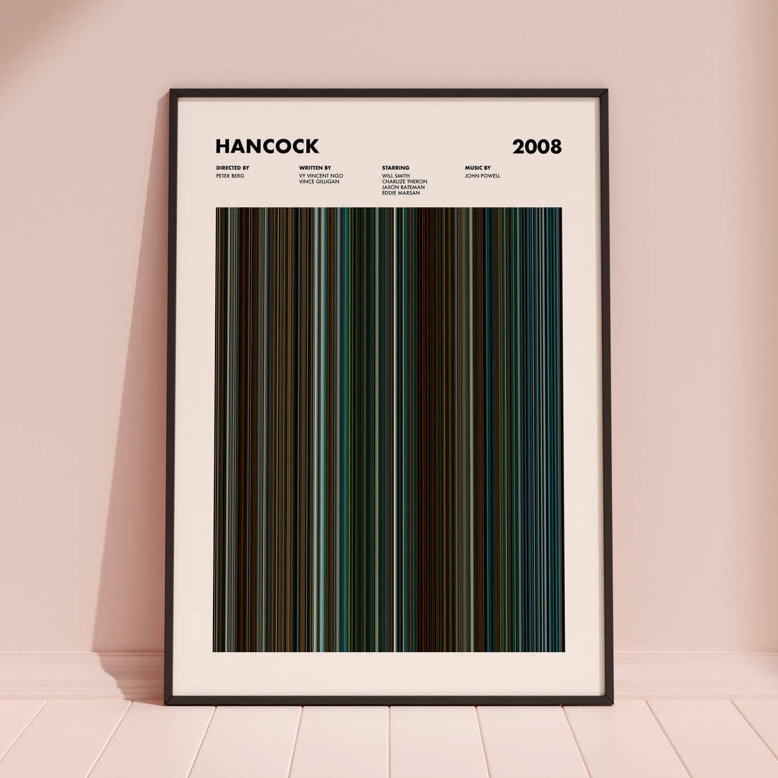 Hancock Movie Barcode Poster
