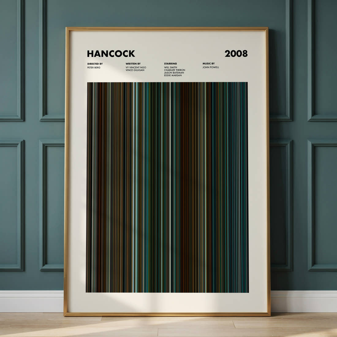 Hancock Movie Barcode Poster