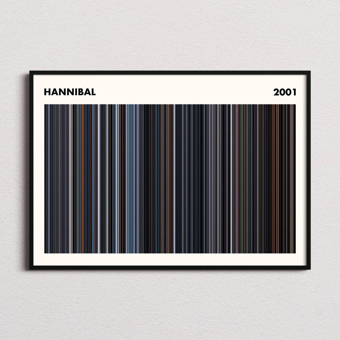Hannibal Movie Barcode Poster - Simplified