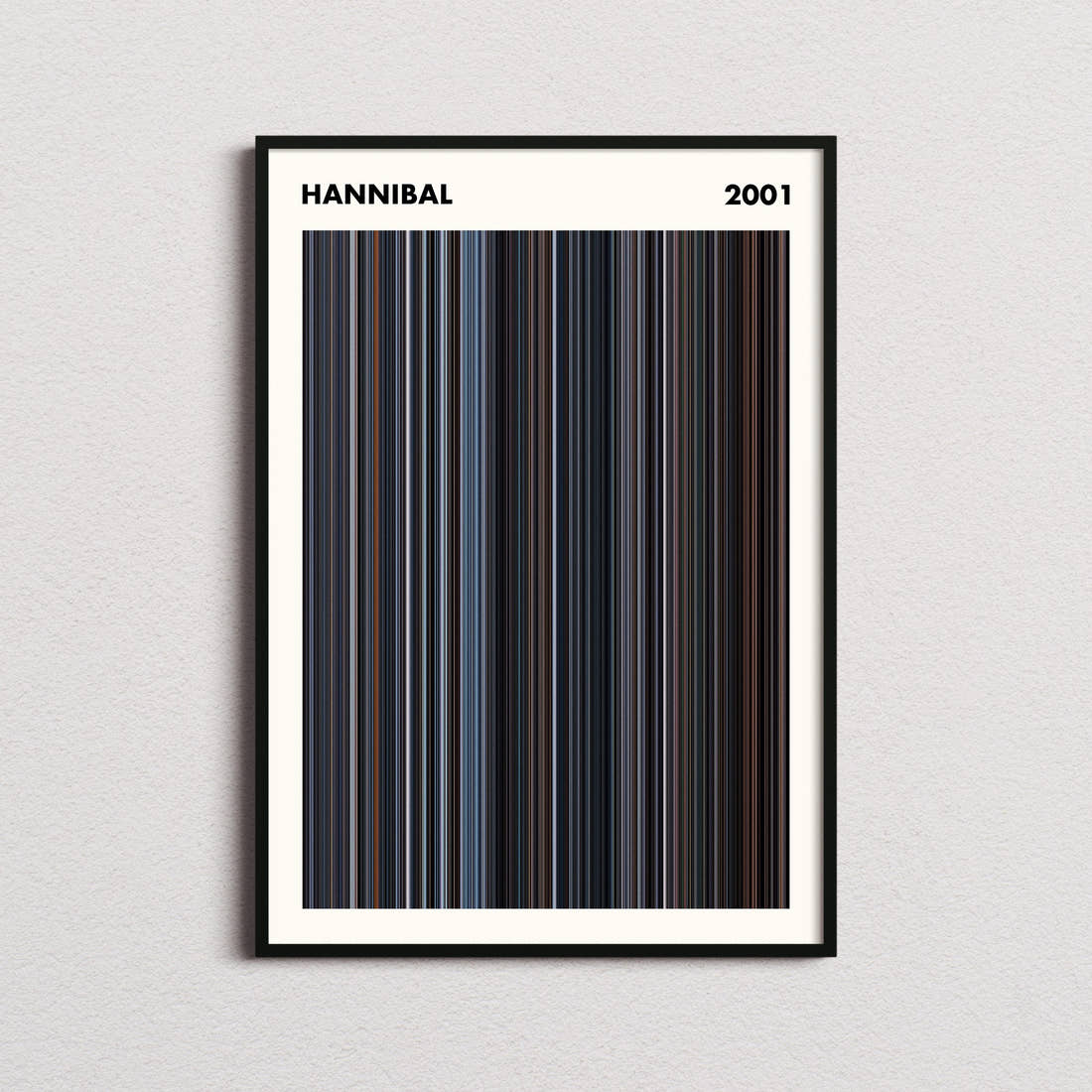 Hannibal Movie Barcode Poster - Simplified