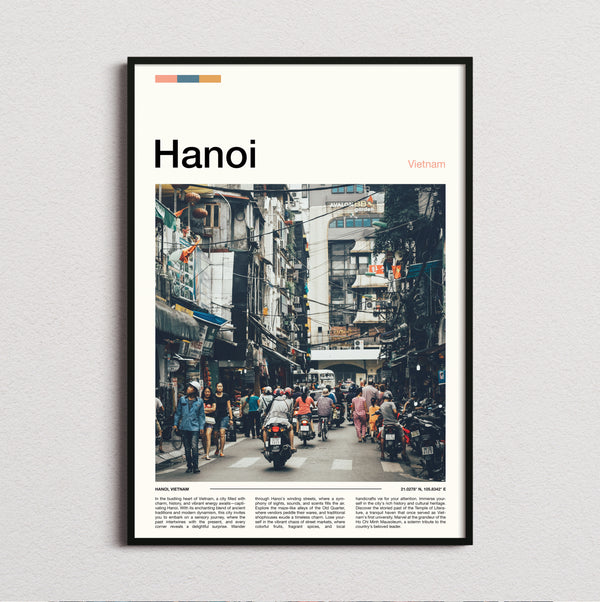 Hanoi - Busy Street Traffic - Travel Print