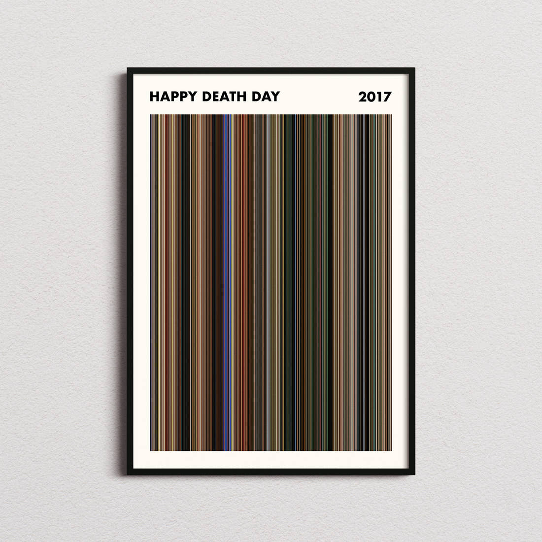 Happy Death Day Movie Barcode Poster - Simplified