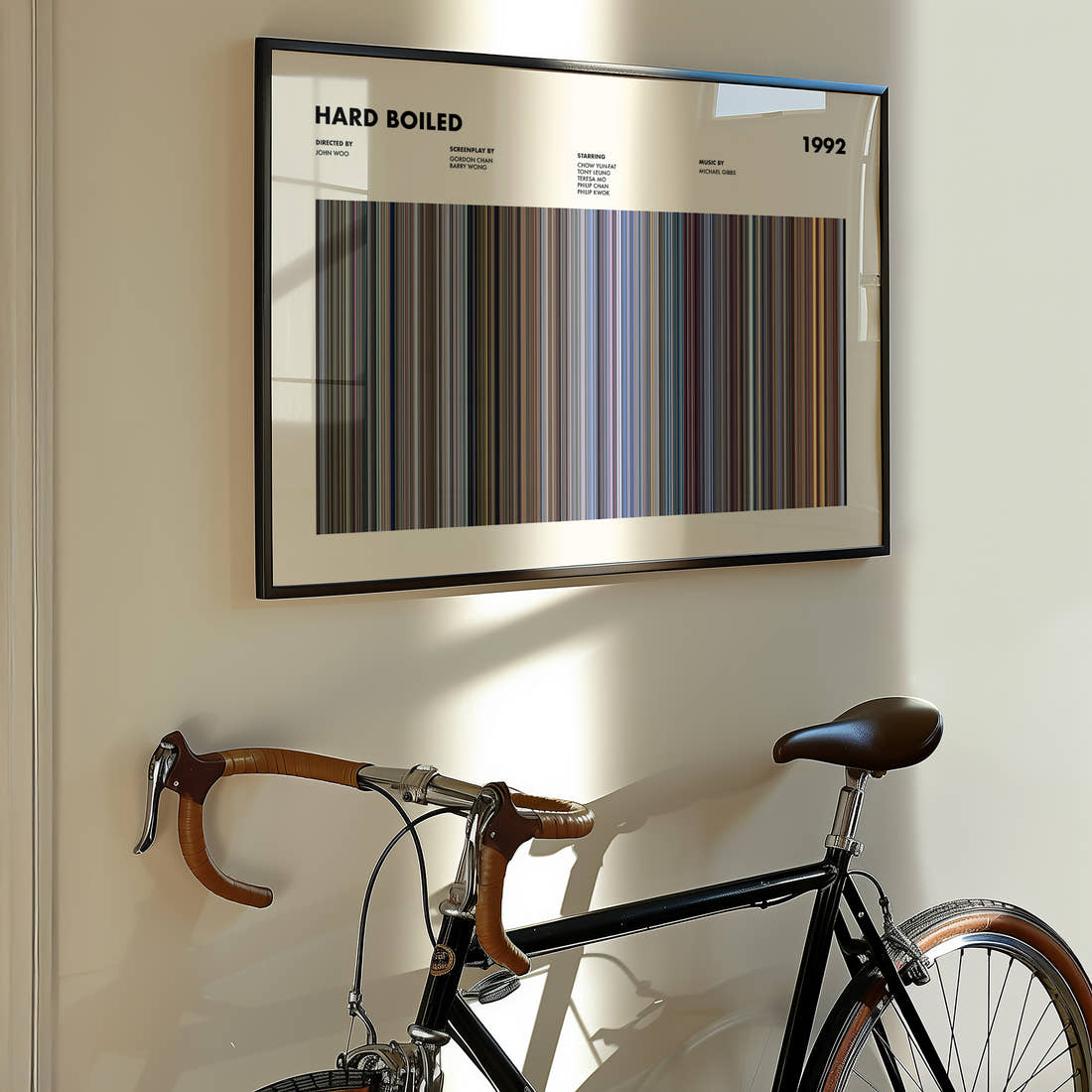 Hard Boiled Movie Barcode Poster