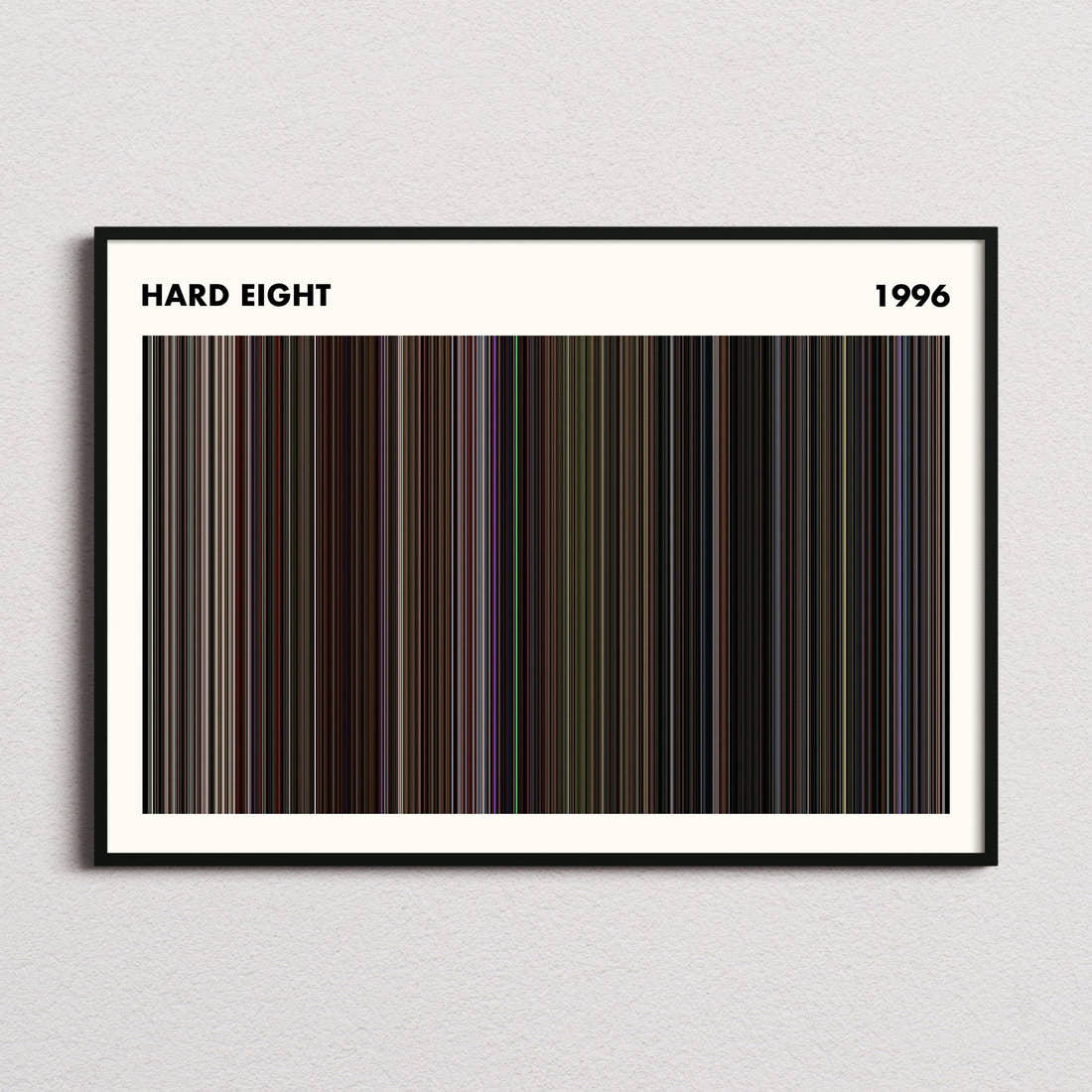 Hard Eight Movie Barcode Poster - Simplified
