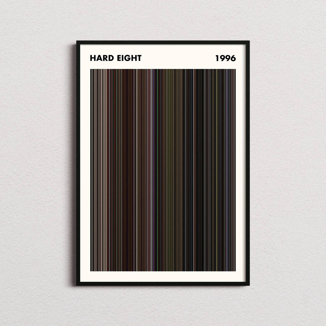Hard Eight Movie Barcode Poster - Simplified