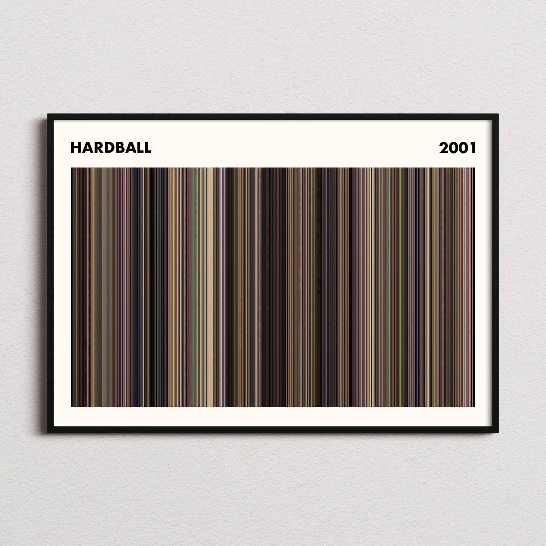 Hardball Movie Barcode Poster - Simplified