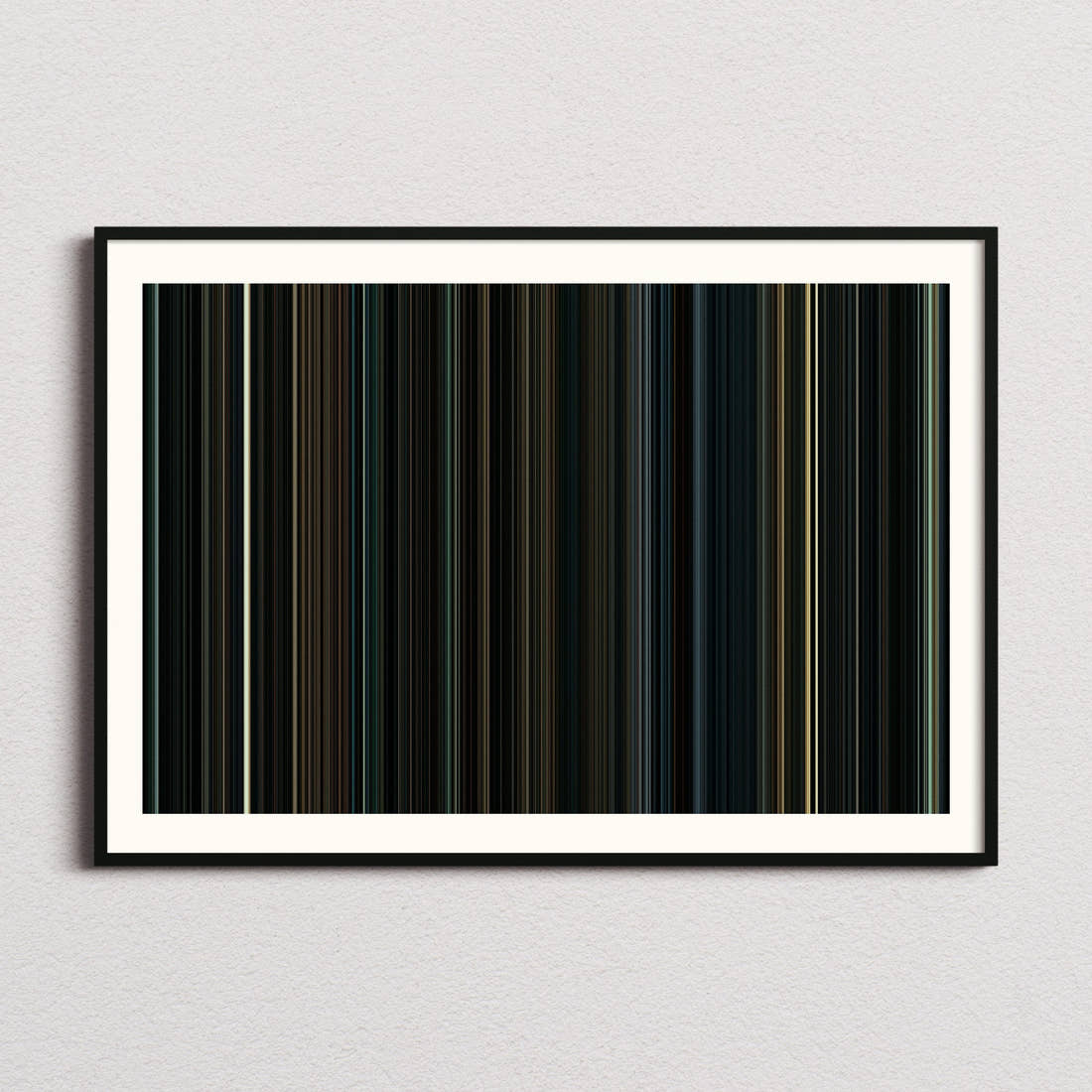Harry Potter and the Deathly Hallows Part 1 Movie Barcode Poster - Barcode Only