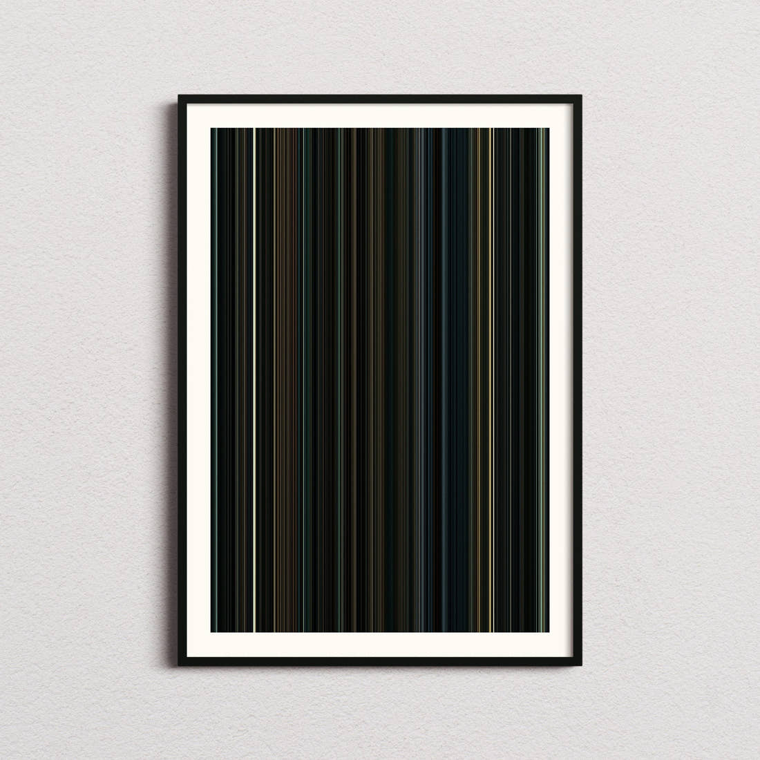 Harry Potter and the Deathly Hallows Part 1 Movie Barcode Poster - Barcode Only