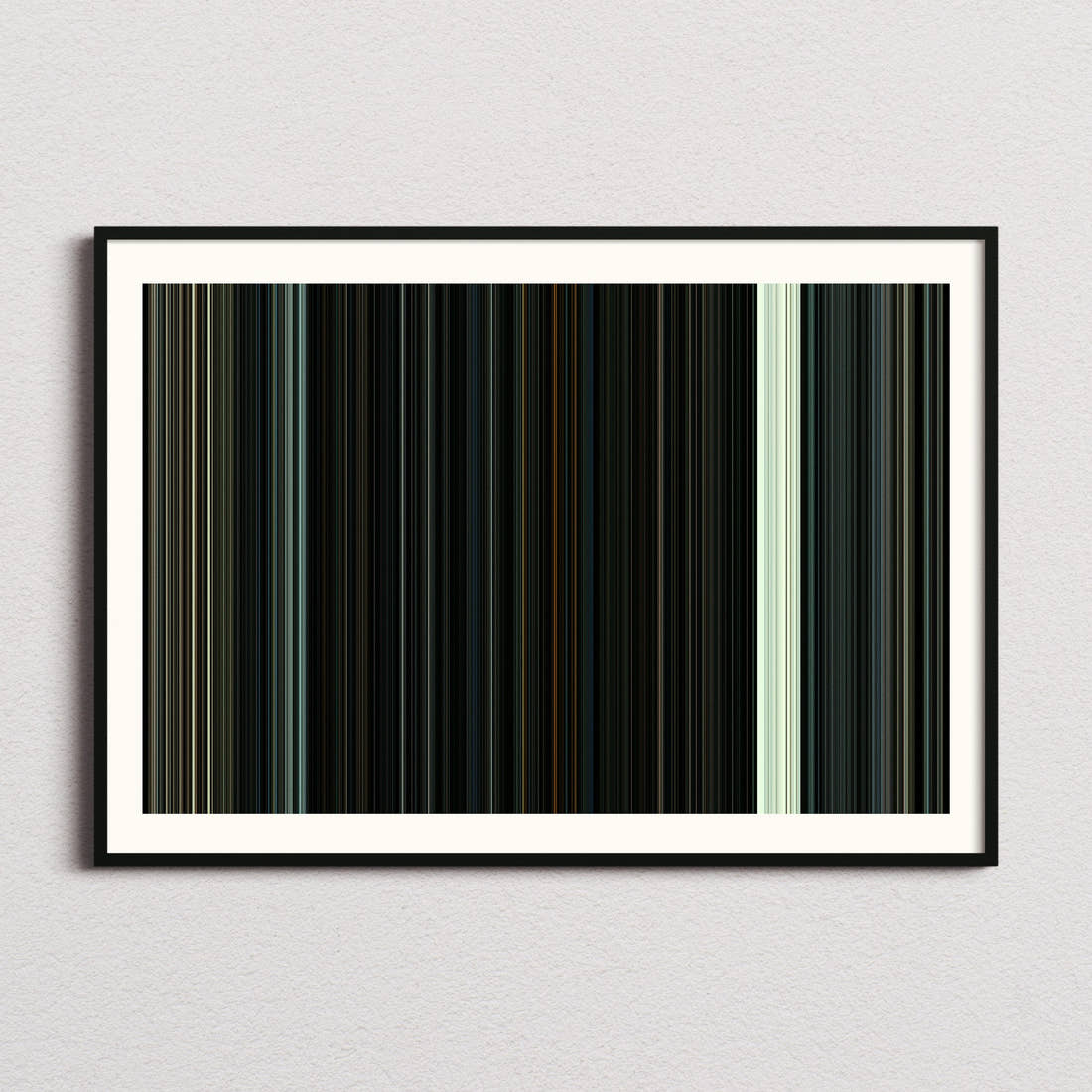 Harry Potter and the Deathly Hallows Part 2 Movie Barcode Poster - Barcode Only