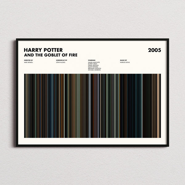 Harry Potter and the Goblet of Fire Movie Barcode Poster