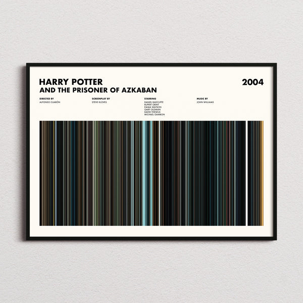 Harry Potter and the Prisoner of Azkaban Movie Barcode Poster