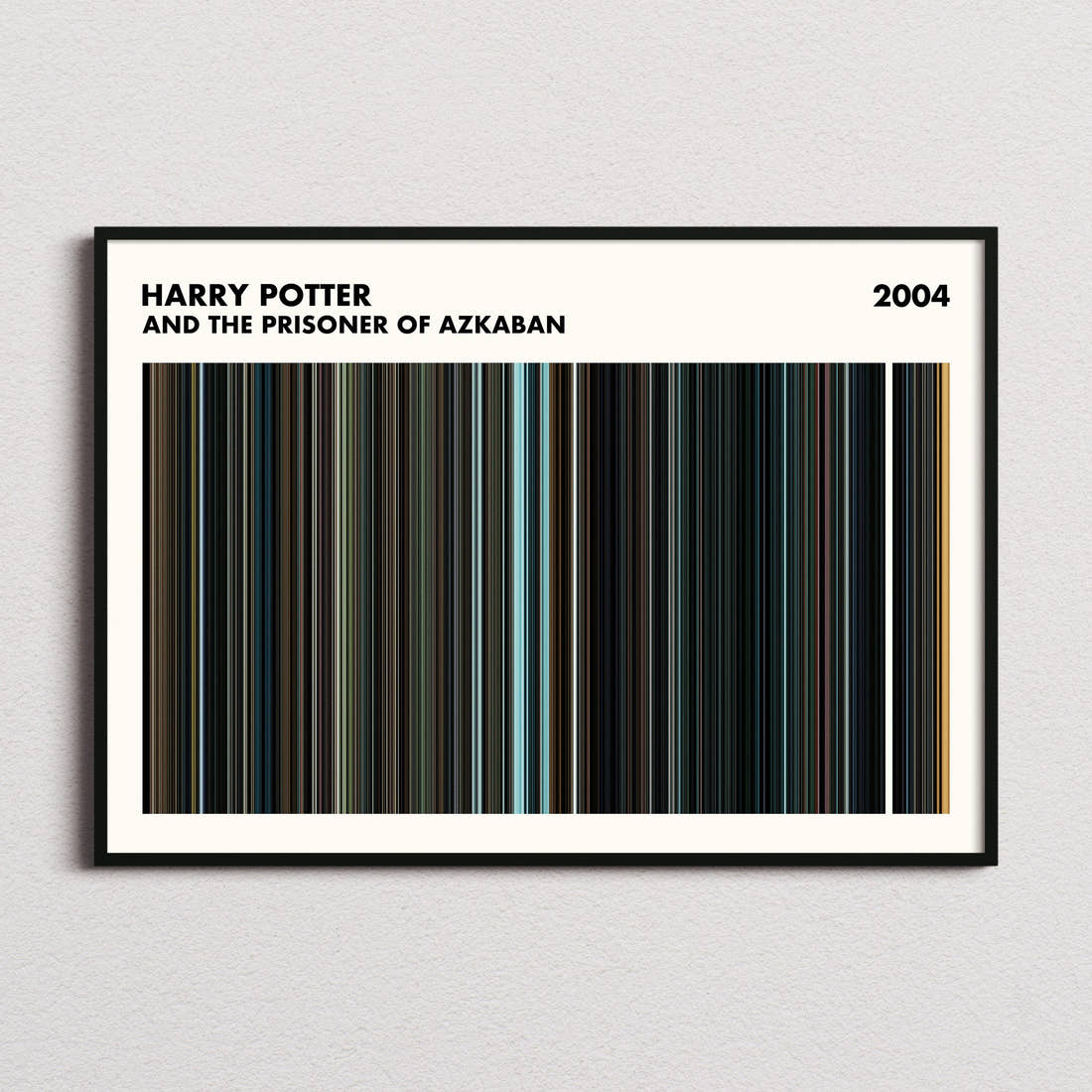 Harry Potter and the Prisoner of Azkaban Movie Barcode Poster - Simplified