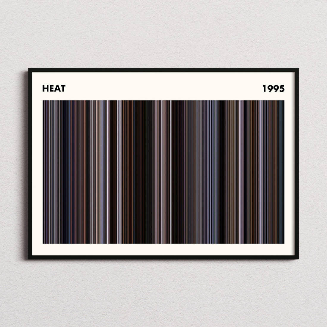 Heat Movie Barcode Poster - Simplified
