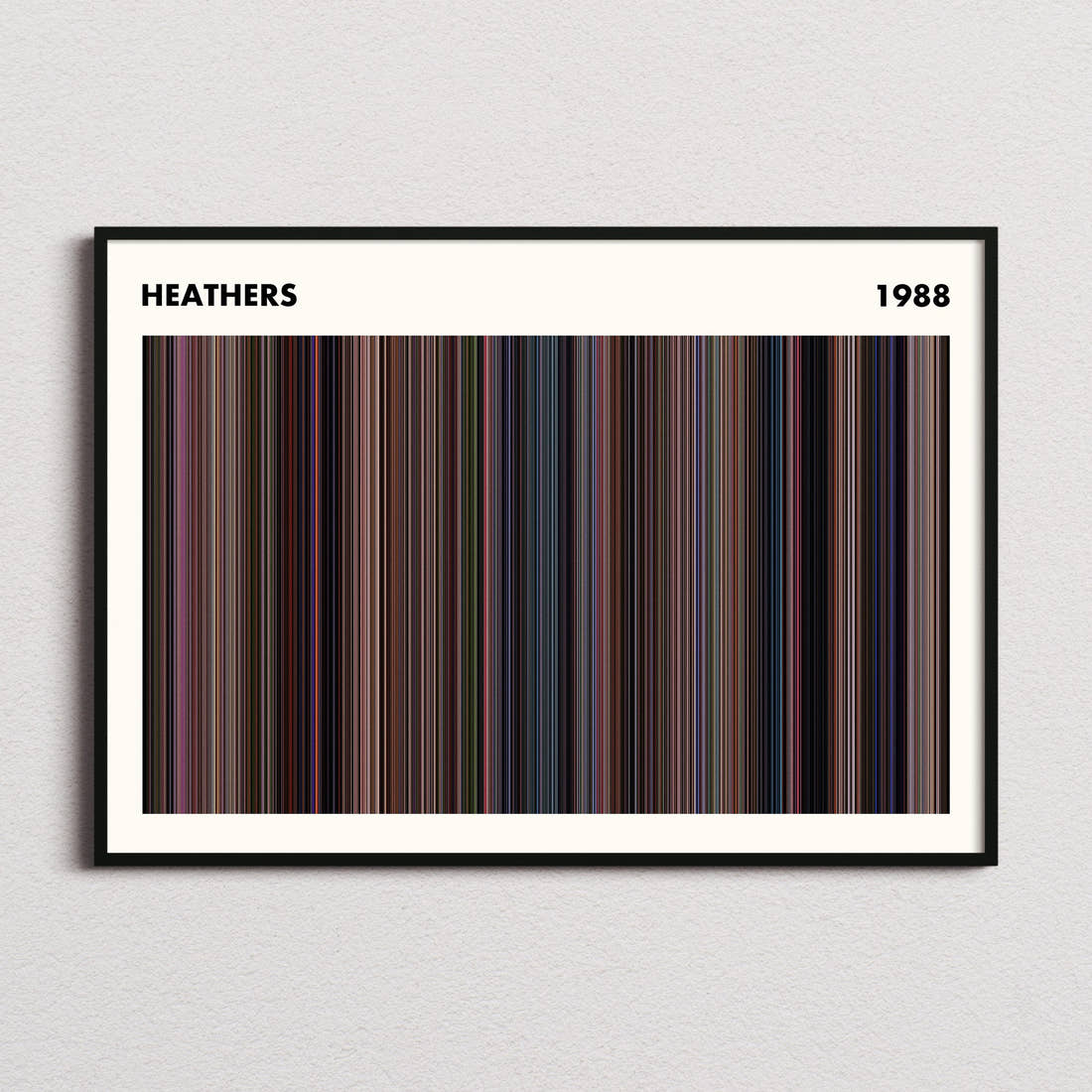 Heathers Movie Barcode Poster - Simplified