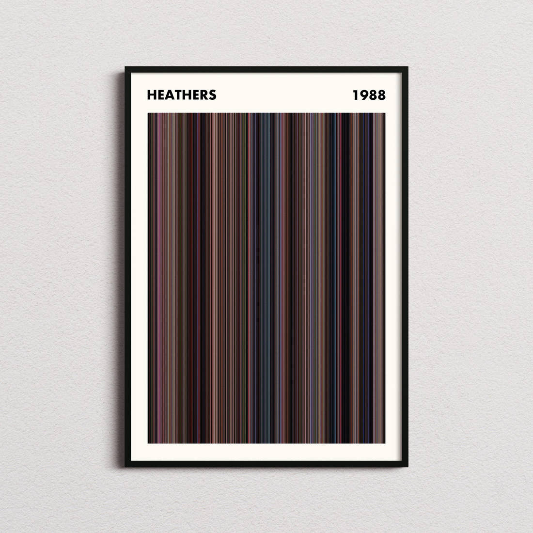 Heathers Movie Barcode Poster - Simplified