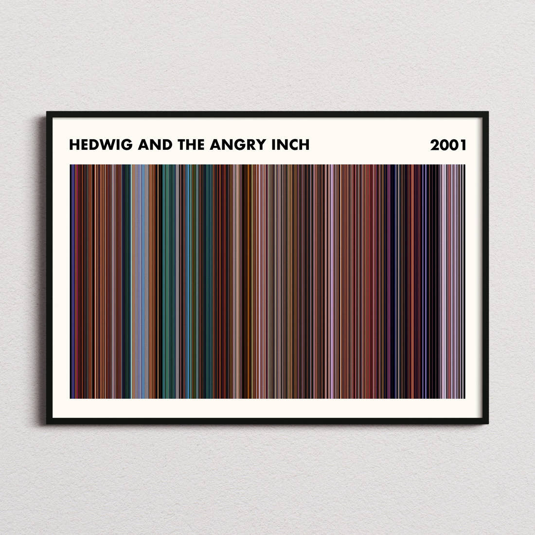 Hedwig And The Angry Inch Movie Barcode Poster - Simplified