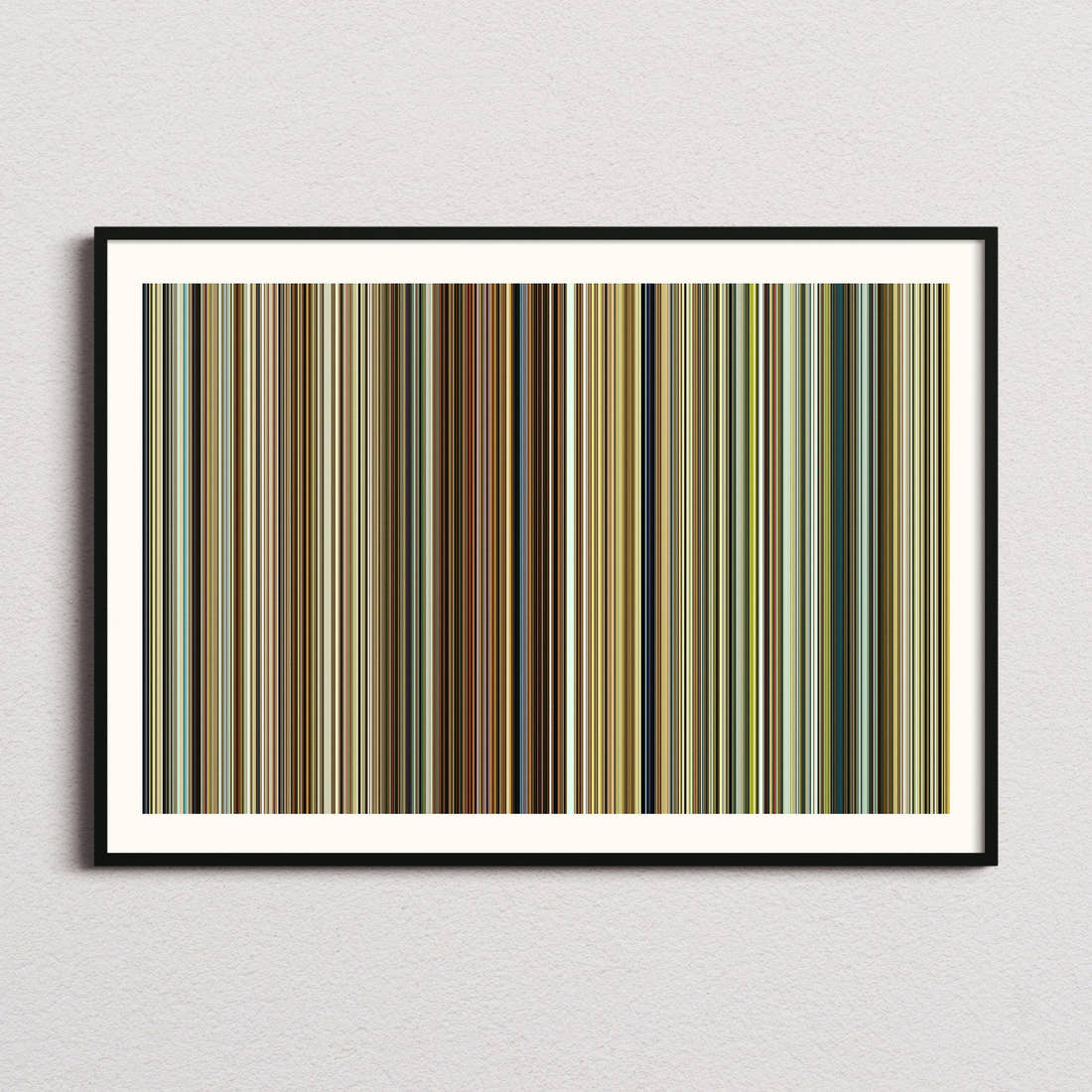 Hell or High Water Movie Barcode Poster - Barcode Only