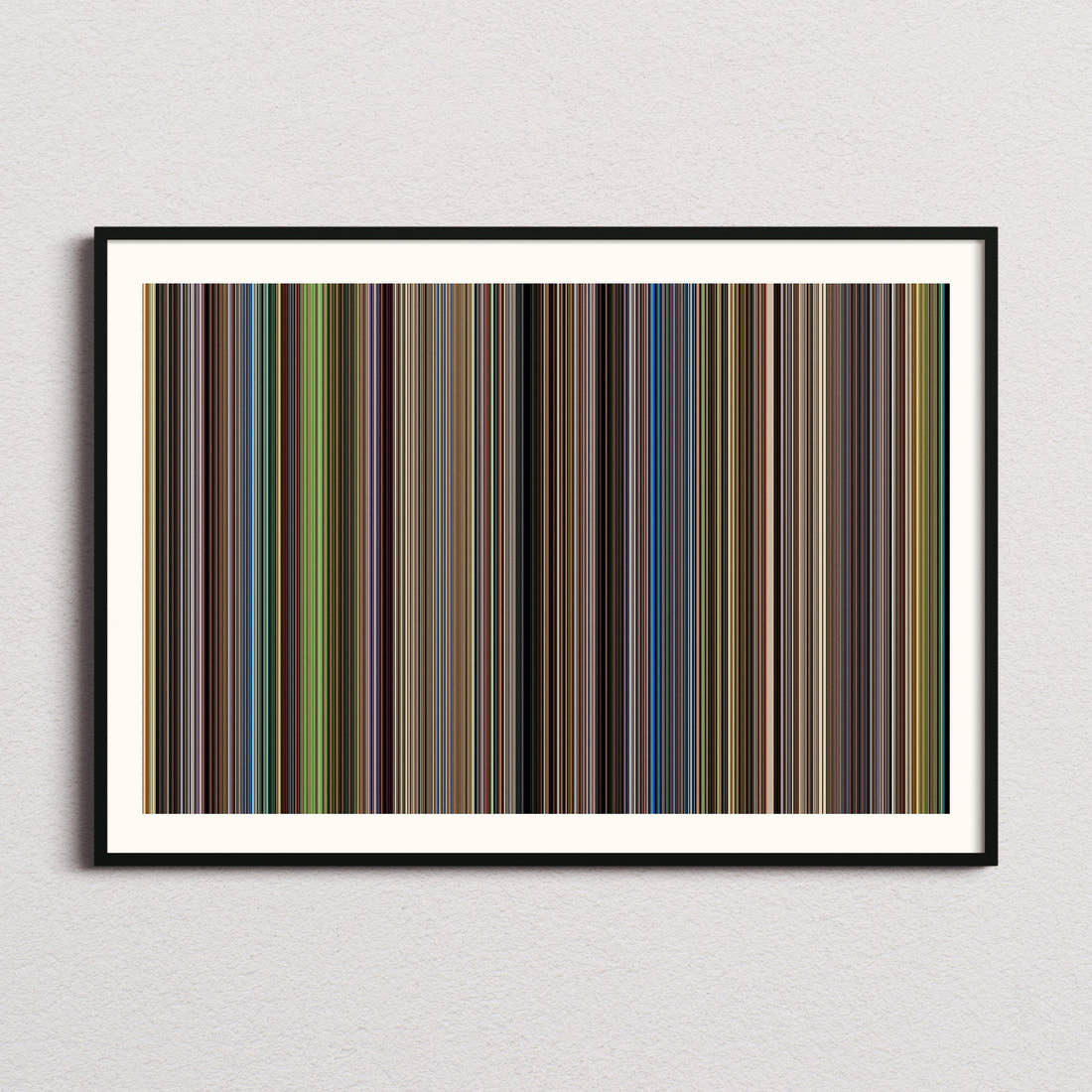 Hello, I Love You Movie Barcode Poster - Barcode Only