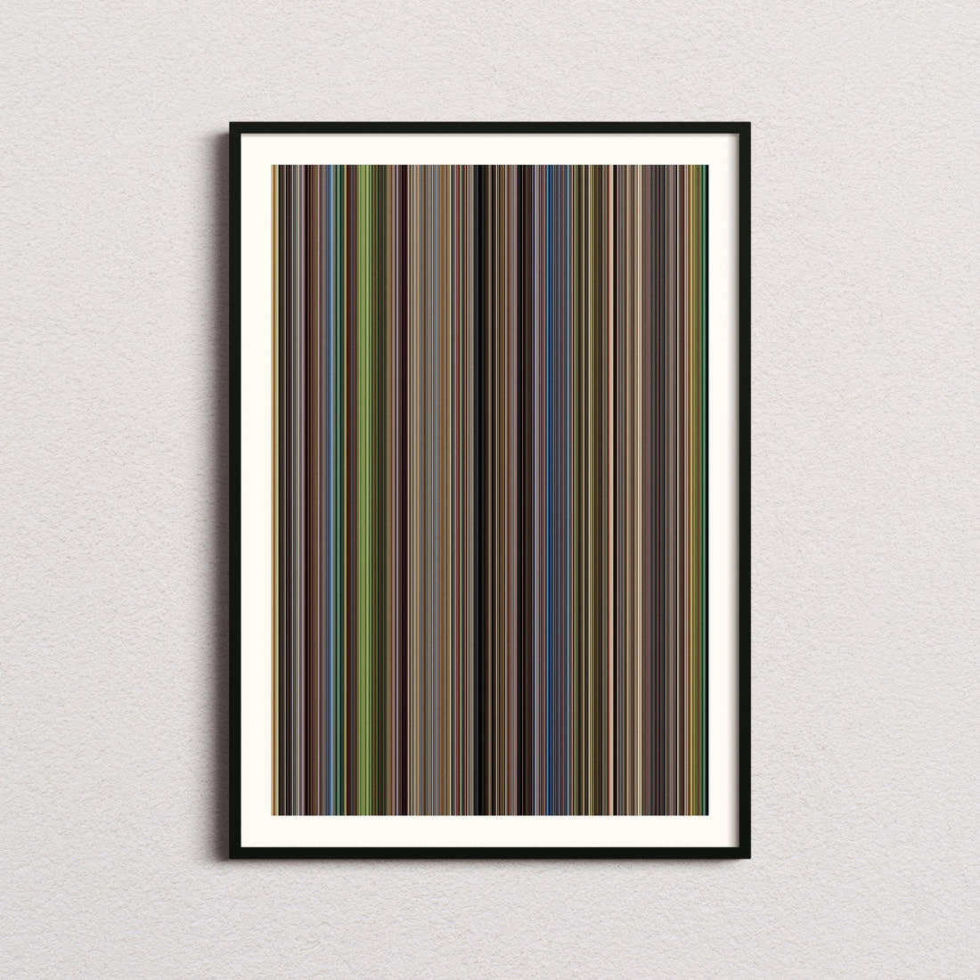 Hello, I Love You Movie Barcode Poster - Barcode Only