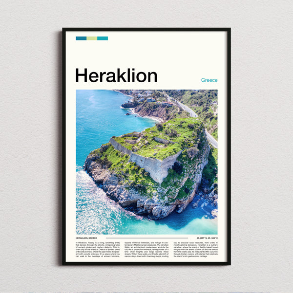 Heraklion - Rocky Islet - Travel Print
