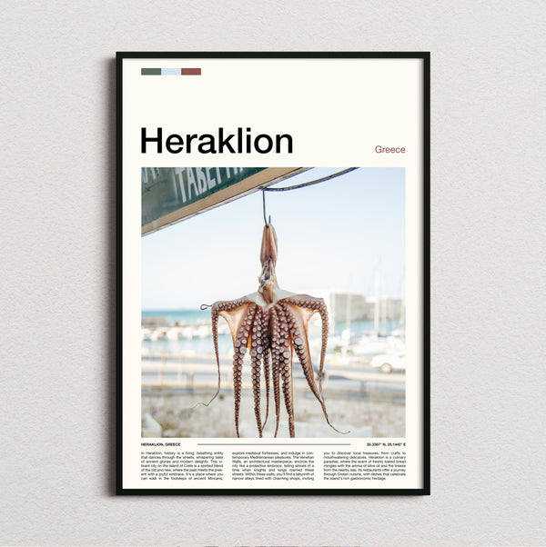 Heraklion - Octopus Drying - Travel Print