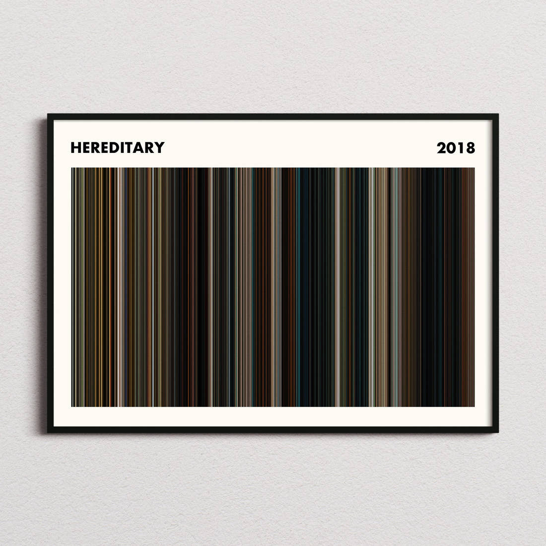 Hereditary Movie Barcode Poster - Simplified