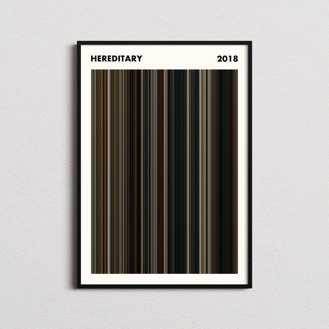 Hereditary Movie Barcode Poster - Simplified