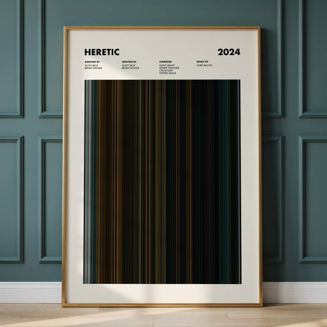 Heretic Movie Barcode Poster