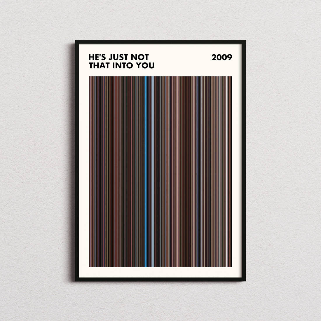 He's Just Not That into You Movie Barcode Poster - Simplified