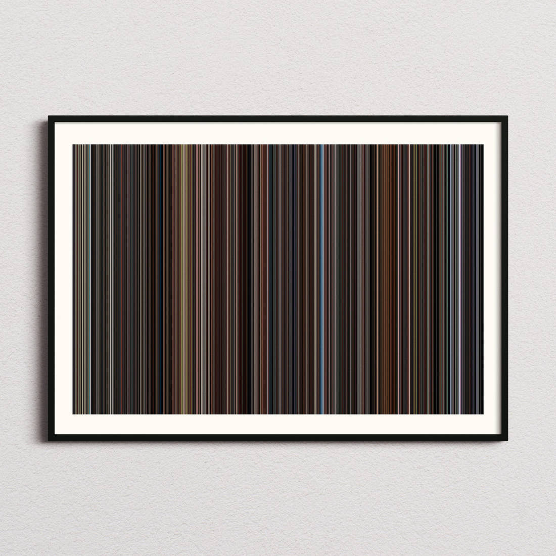Hidden Figures Movie Barcode Poster - Barcode Only