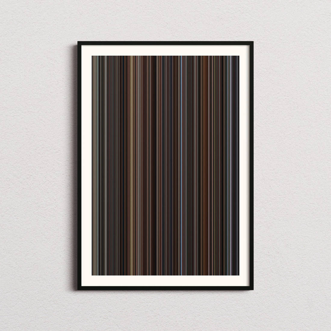 Hidden Figures Movie Barcode Poster - Barcode Only