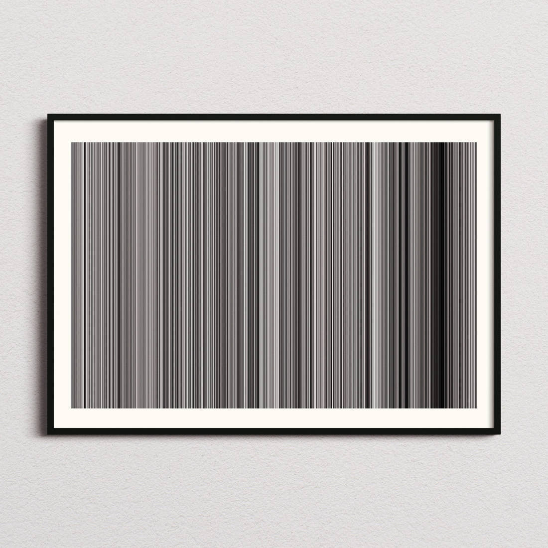High and Low Movie Barcode Poster - Barcode Only