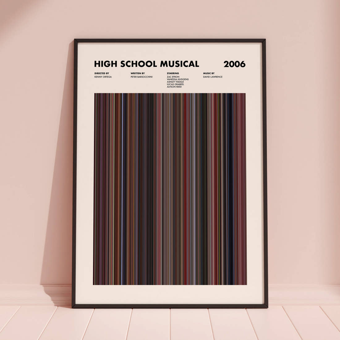 High School Musical Movie Barcode Poster