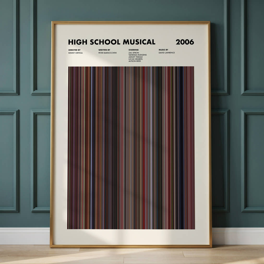 High School Musical Movie Barcode Poster