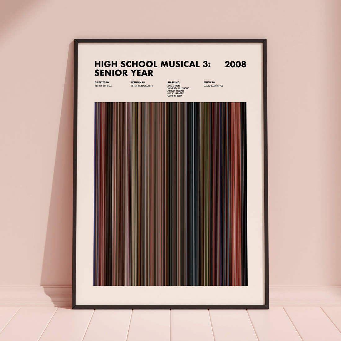 High School Musical 3: Senior Year Movie Barcode Poster