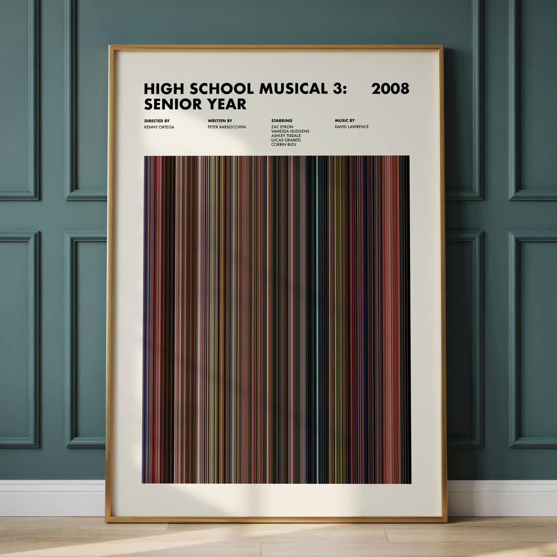 High School Musical 3: Senior Year Movie Barcode Poster