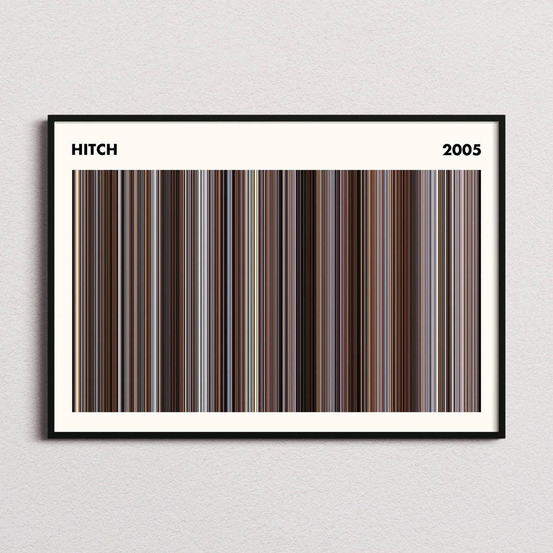 Hitch Movie Barcode Poster - Simplified