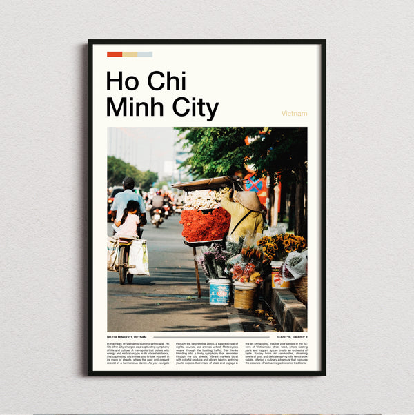 Ho Chi Minh City - Flower Stall On The Street - Travel Print