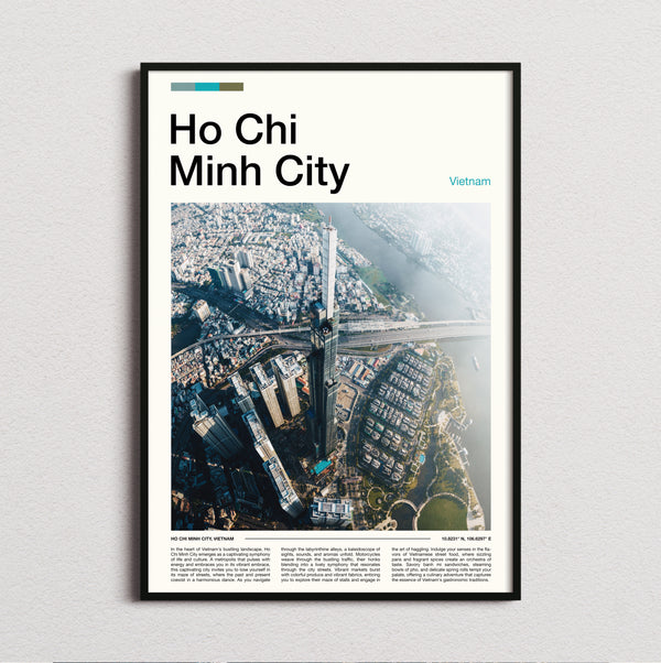 Ho Chi Minh City - Aerial View Of The City - Travel Print