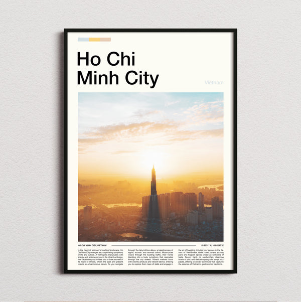 Ho Chi Minh City - Sunrise Over Skyline - Travel Print