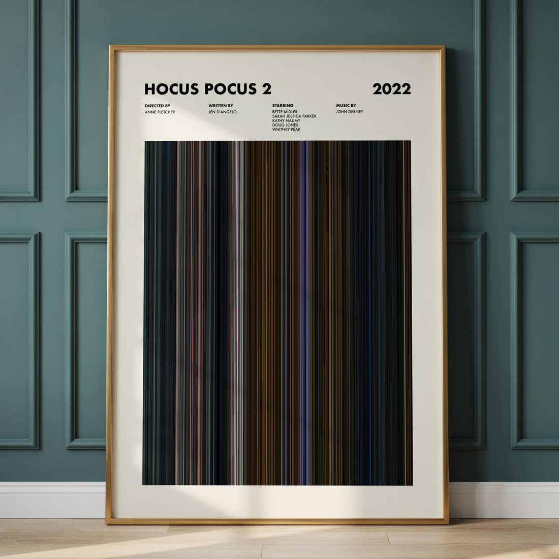 Hocus Pocus 2 Movie Barcode Poster