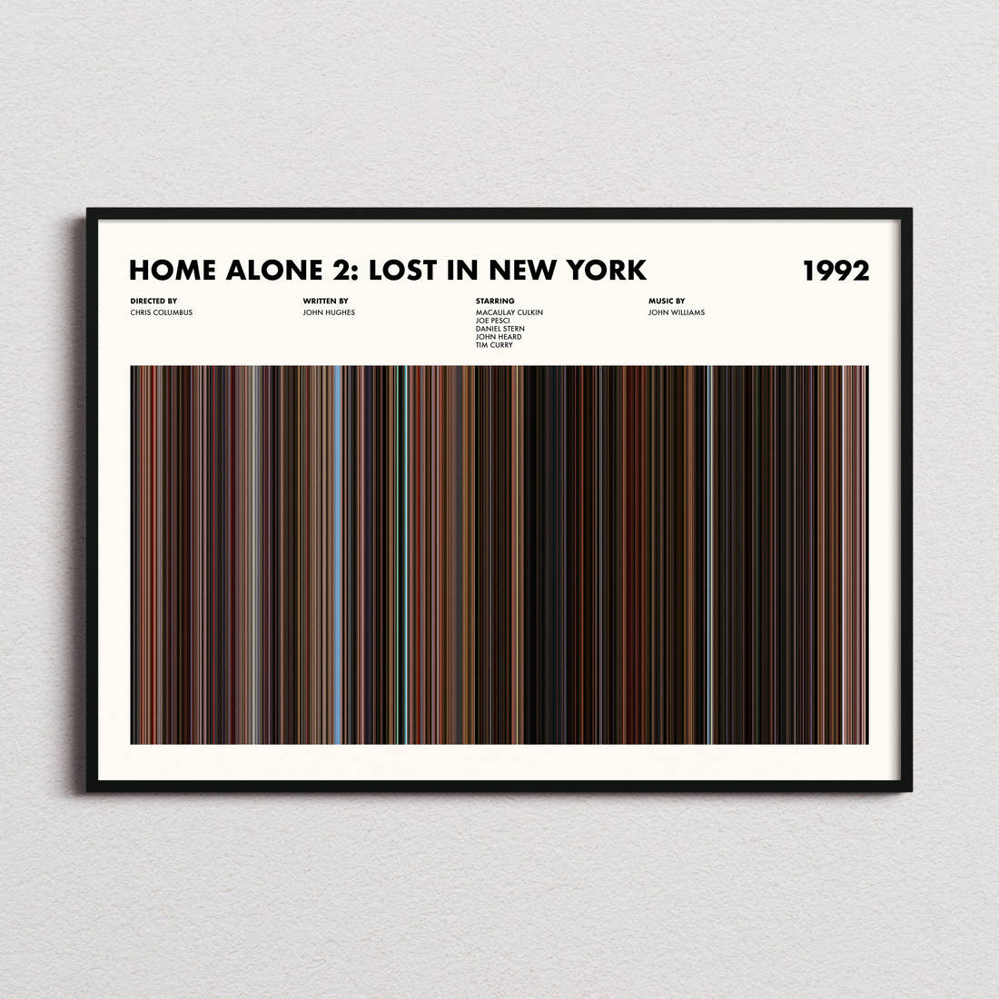 Home Alone 2: Lost in New York Movie Barcode Poster
