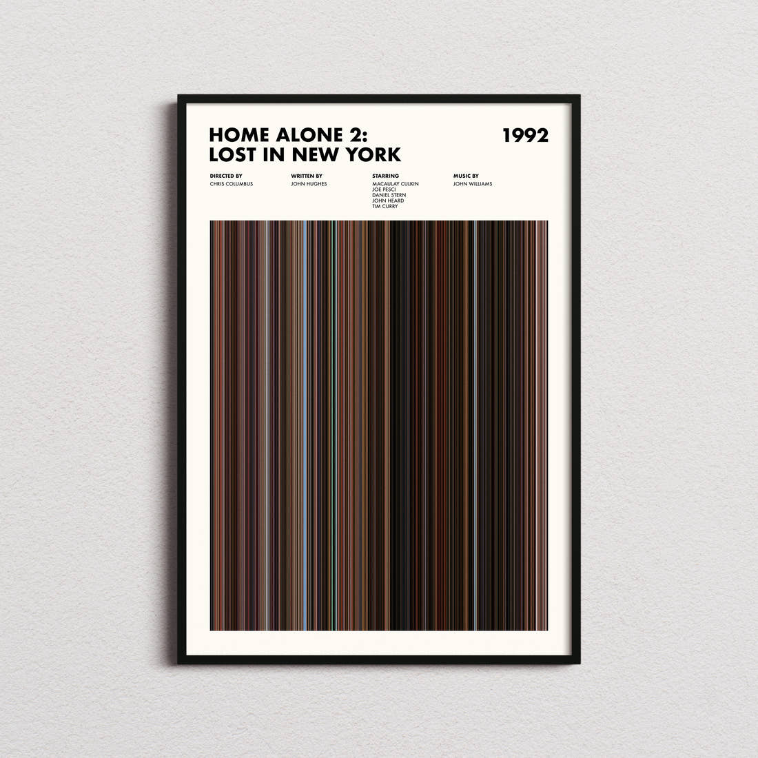 Home Alone 2: Lost in New York Movie Barcode Poster