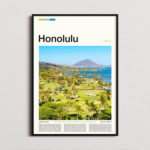 Honolulu - Koko Head Crater - Travel Print