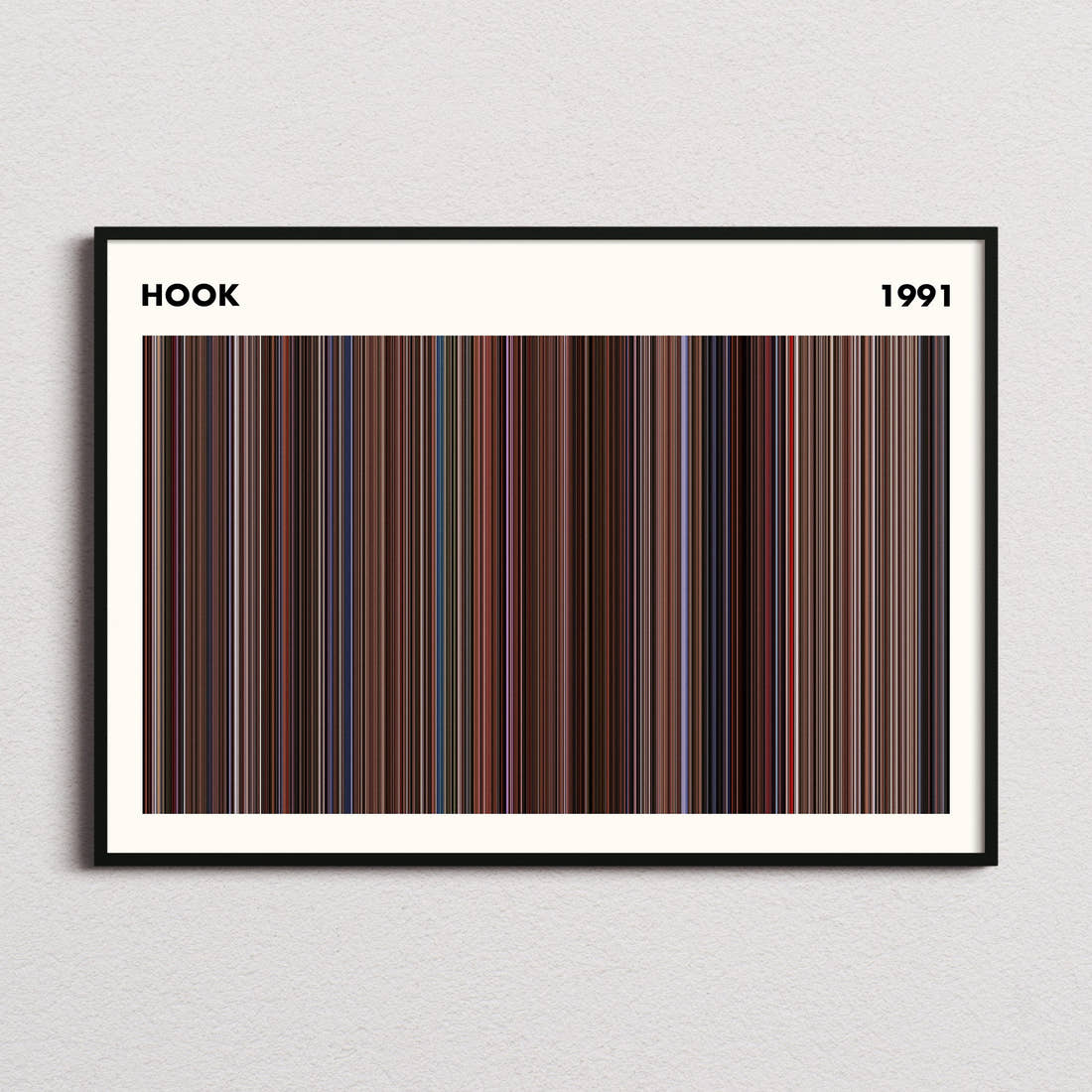 Hook Movie Barcode Poster - Simplified